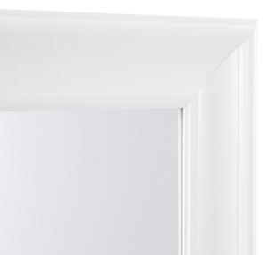Nástěnné zrcadlo v dekorativním rámu 61 x 91 cm bílé LUNEL