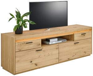NÍZKÁ KOMODA, barvy dubu, 192,6/63,9/49,8 cm Linea Natura - Komody z masivu