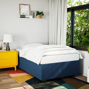 Rám postele bez matrací modrá 120x190 cm textil 3284463