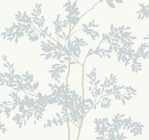 Bílá vliesová tapeta s větvičkami, BL1802, Blooms Second Edition Resource Library, York