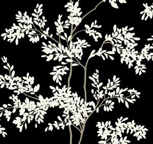 Černo-bílá vliesová tapeta s větvičkami, BL1804, Blooms Second Edition Resource Library, York