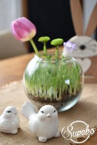 Supeko dekorativní ptáček 7,5 cm porcelánový