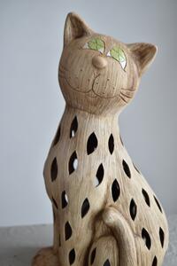 Bureš svícen Kočka kámoška keramický 40 cm