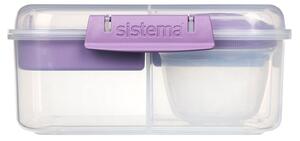 Sistema Box na jídlo To Go s 5 oddíly a kelímkem 1,25l Barva: misty purple