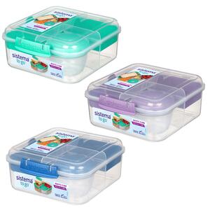 Sistema Box na jídlo To Go s 5 oddíly a kelímkem 1,25l Barva: misty purple