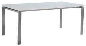 Luxusní bílý nerezový stůl 220 x 90 cm ARCTIC II