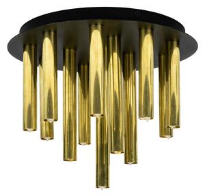 Stropní svítidlo s kovovým stínítkem v černo-zlaté barvě 35x29 cm Gocce - Markslöjd