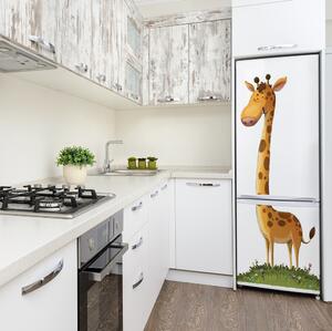 Nálepka s fotografií na ledničku Stěna žirafa FridgeStick-70x190-f-107553250