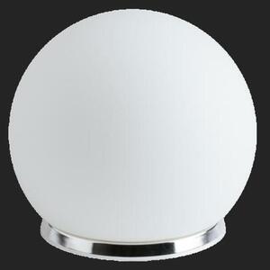 OSMONT BIA50532 BIANCA 1 stolní skleněná lampa chrom / bílá IP40 25W E27