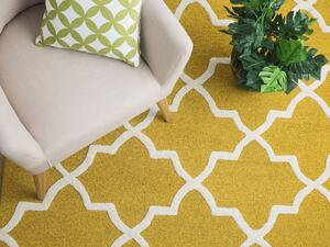 Žlutý bavlněný koberec 140x200 cm SILVAN