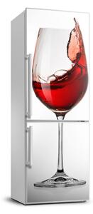 Nálepka na ledničku fototapeta Červené víno FridgeStick-70x190-f-61113320