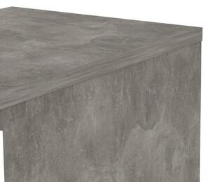 Komoda Simplicity 233 beton/bílý lesk