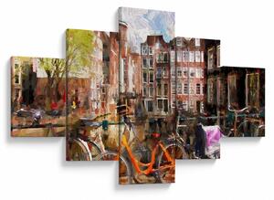 Obraz - Amsterdam, malba (125x70 cm)