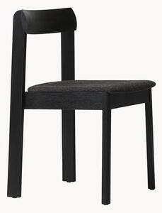 Stohovatelné dřevěné židle s podsedákem Blueprint, 2 ks