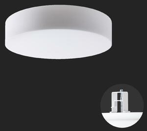 OSMONT ERI67660 ERIS V4 stropní/nástěnné skleněné polovestavné svítidlo bílá IP44 4000 K 52W LED nouzové kombinované 3 h