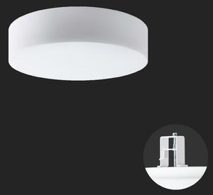 OSMONT ERI67143 ERIS V3 stropní/nástěnné skleněné polovestavné svítidlo bílá IP44 3000 K 33W LED nouzové kombinované 3 h