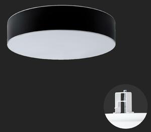 OSMONT ERI67666 ERIS CV4 stropní/nástěnné skleněné polovestavné svítidlo bílá / bílo - černá IP44 4000 K 52W LED nouzové kombinované 3 h