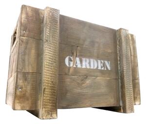 Stará Krása – Ruční výroba Zahradní Vintage Bedýnka s nápisem Garden - malá