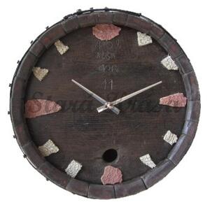 Stará Krása - Own Imports Extra masivní dřevěné hodiny ze starého dřeva