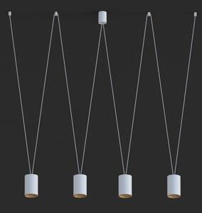 NOWODVORSKI Závěsné designové LED osvětlení MORE TONE, 4xGU10, 10W, bílé, zlaté 7816