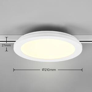 LED stropní svítidlo Camillus DUOline, Ø 26 cm, bílé
