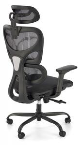 Kancelářská ergonomická židle GOTARD — síťovina, černá