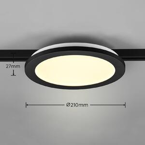 Stropní svítidlo LED Camillus DUOline, Ø 26 cm, černé
