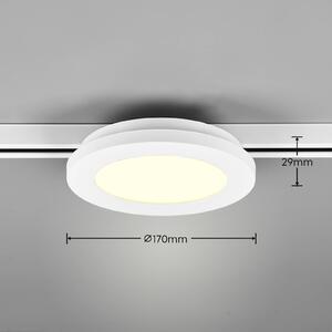 LED stropní svítidlo Camillus DUOline, Ø 17 cm, bílé
