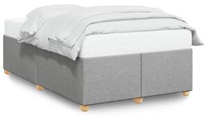 Rám postele bez matrací světle šedá 120x190 cm textil 3284715