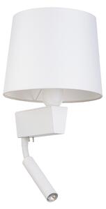NOWODVORSKI Nástěnná moderní lampa s LED čtecím ramenem CHILLIN, 1xE27, 40W, bílá 8216