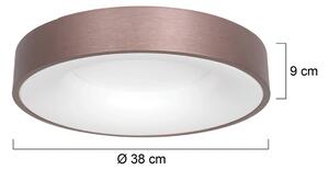LED stropní svítidlo Ringlede 2 700 K Ø 38 cm černé