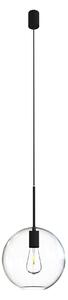 NOWODVORSKI Závěsné moderní osvětlení SPHERE, 1xE27, 40W, 25cm, koule, černé, čiré 7850