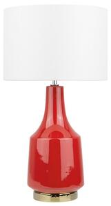 Červená stolní lampa TRIVERSA