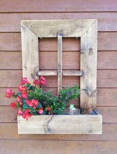 Stará Krása – Ruční výroba Vintage květináč se vzhledem starého okna