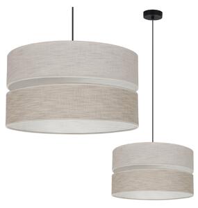 Závěsné svítidlo Jen, 1x béžové/světlobéžové textilní stínítko, (fi 40 cm), b