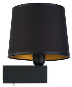NOWODVORSKI Nástěnná moderní lampa CHILLIN, 1xE27, 40W, černá, zlatá 8197