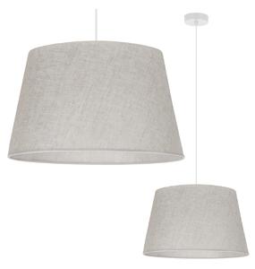 Závěsné svítidlo Len1, 1x světle béžové textilní stínítko, (fi 44 cm), w