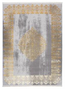 Moderní šedý koberec s orientálním vzorem Šířka: 200 cm | Délka: 300 cm