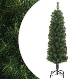 Úzký umělý vánoční stromek se stojanem zelený 120 cm PVC 328480