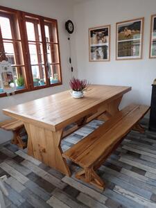 Stará Krása – Ruční výroba Dubový jídelní stůl 150 x 70 x 76 cm