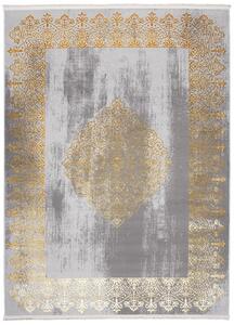 Moderní šedý koberec s orientálním vzorem Šířka: 200 cm | Délka: 300 cm