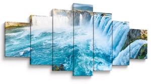 Obraz - Vodopád Godafoss (210x100 cm)