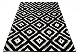 Chemex Kusový koberec MAROKO - černý - obrazce 1 Rozměr koberce: 120x170 cm