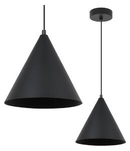 Závěsné svítidlo Soho, 1x černé kovové stínítko, (fi 25cm)