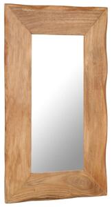 Kosmetické zrcadlo 50 x 80 cm masivní akáciové dřevo