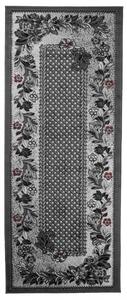 Chemex Moderní koberec Tap - mřížka a květiny 1 - šedý Rozměr koberce: 120x170 cm