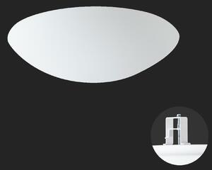 OSMONT AUR68111 AURA V11 stropní/nástěnné skleněné polovestavné svítidlo bílá IP44 3000 K 19W LED nouzové kombinované 3 h
