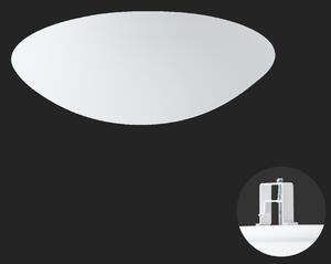 OSMONT AUR59370 AURA V5 stropní/nástěnné skleněné polovestavné svítidlo bílá IP44 3000 K 33W LED nouzové kombinované 3 h
