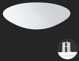OSMONT AUR59878 AURA V9 stropní/nástěnné skleněné polovestavné svítidlo bílá IP44 4000 K 52W LED nouzové kombinované 3 h