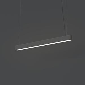 NOWODVORSKI Závěsné moderní osvětlení nad jídelní stůl SOFT LED, 1xT8, 16W, 95cm, grafit 7535